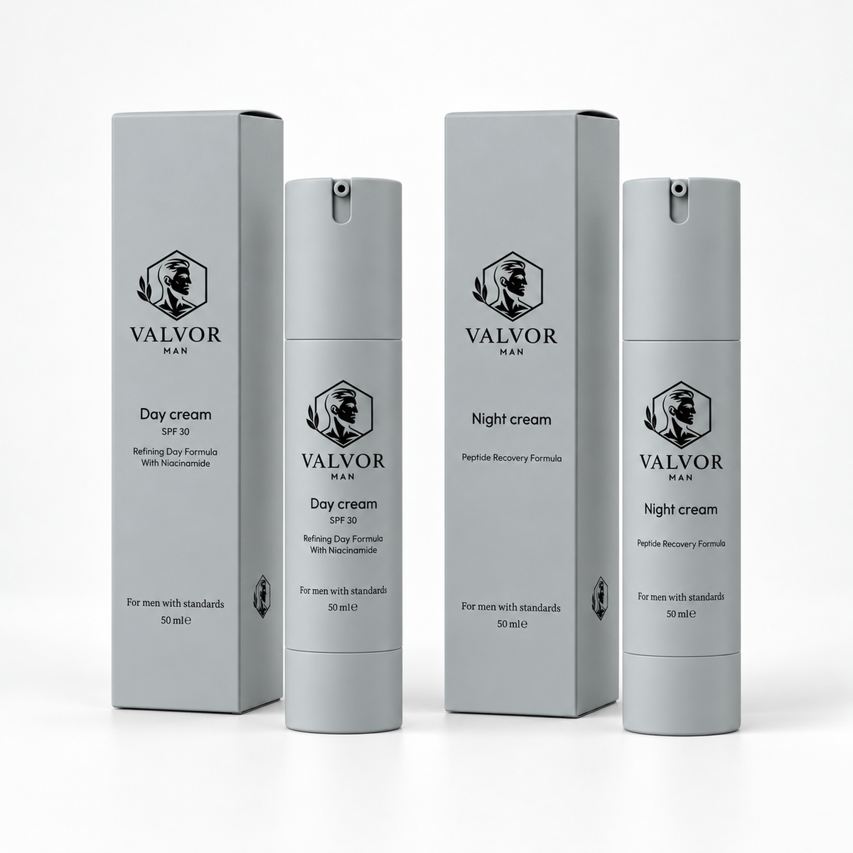 Day Cream SPF 30 en Night Cream met verpakking