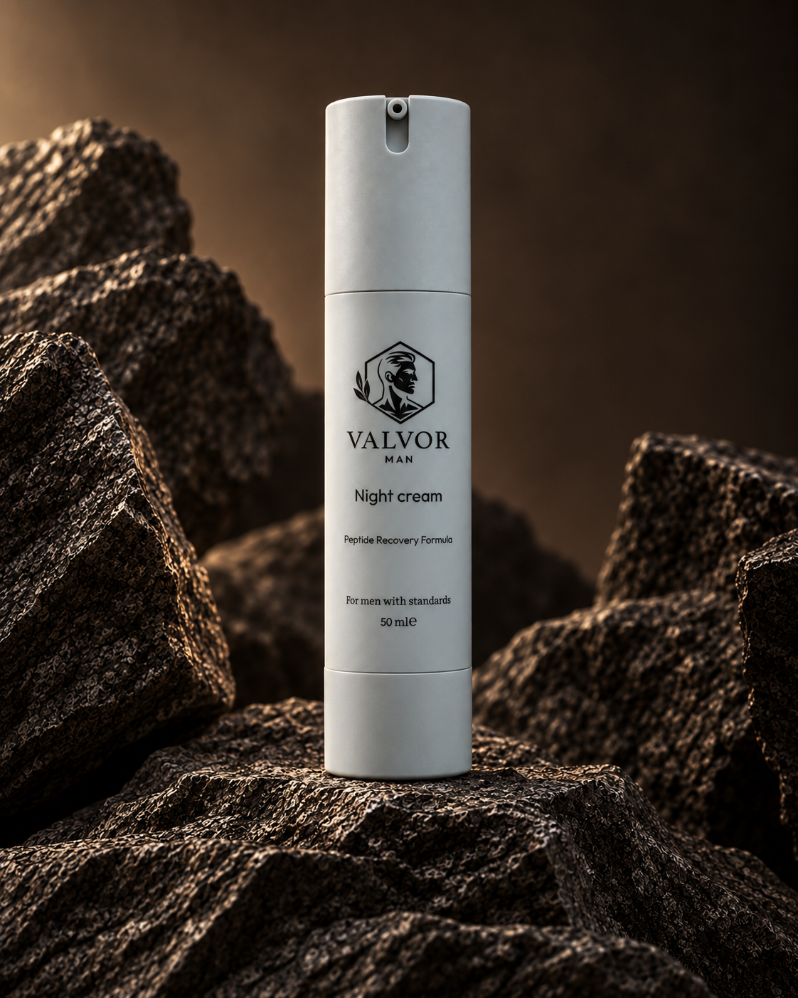 Night Cream op donkere steen